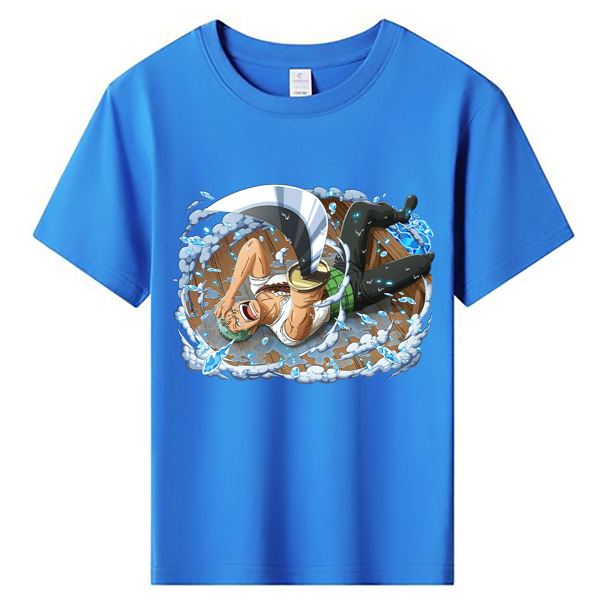 ワンピース ロロノア・ゾロ ONE PIECE Roronoa Zoro 綿100％キッズTシャツ（フロントプリント）